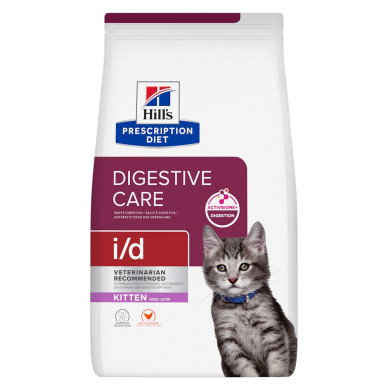 Hills PD Feline i/d Kitten cu pui, hrana digestiva pisoi, 400 g